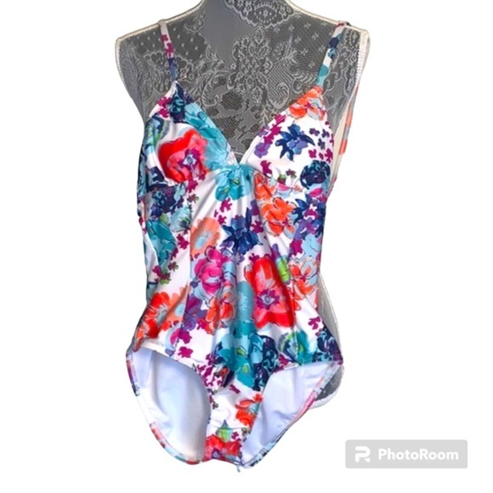 Splendid Floral One Piece Swimsuit - Multicolor
